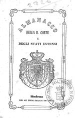 AA.VV., Almanacco della Regia Corte e degli Stati Estensi, Modena 1854